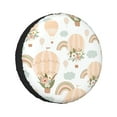 thumbnail image 1 of Kll Air Balloon And Flower Tire Cover,Universal Wheel Tire Cover For Trailer, Rv, Suv, Truck,Camper And Many Vehicle,(14 Inch), 1 of 8