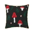 thumbnail image 1 of Kll Amanita Mushroom Decorative Throw Pillow Covers Velvet Soft For Couch Sofa Bedroom Living Room Outdoor -20"X20", 1 of 8