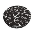 thumbnail image 1 of Kll Anchor Round Bar Chair Cushion Cover 13 Inch,Bar Stool Protector With Elastic, Soft Washable, 1 of 7