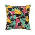 thumbnail image 1 of Kll Angry Shark Pattern Decorative Throw Pillow Covers Velvet Soft For Couch Sofa Bedroom Living Room Outdoor -16"X16", 1 of 8