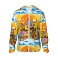 thumbnail image 1 of Kll Animals On Noah'S Ark1 Print Men'S Women’s Upf 50+ Sun Protection Outdoor Hoodie Jacket Long Sleeve Fishing Hiking Performance Shirt- Large, 1 of 8