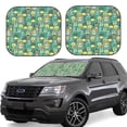 thumbnail image 1 of Kll Animals With Leaf Windshield Sun Shade 2-Piece Foldable Car Front Window Sunshade For Most Sedans Suv Truck - Auto Sun Blocker Visor Protector Blocks Max Uv Rays - Medium, 1 of 7