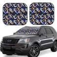 thumbnail image 1 of Kll Astronauts In Sport Windshield Sun Shade 2-Piece Foldable Car Front Window Sunshade For Most Sedans Suv Truck - Auto Sun Blocker Visor Protector Blocks Max Uv Rays - Medium, 1 of 7