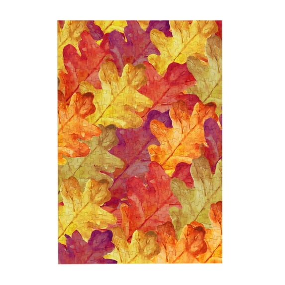 Kll Autumn Leaves - 300 Piece Jigsaw Puzzle For Adult And Teenagers Family Educational Game Toys 300pcs
