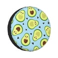 thumbnail image 1 of Kll Avocado And Hearts Tire Cover,Universal Wheel Tire Cover For Trailer, Rv, Suv, Truck,Camper And Many Vehicle,(17 Inch), 1 of 7