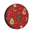 thumbnail image 1 of Kll Avocado Christmas Tire Cover,Universal Wheel Tire Cover For Trailer, Rv, Suv, Truck,Camper And Many Vehicle,(15 Inch), 1 of 7