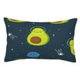 thumbnail image 1 of Kll Avocado In Space Pillow Covers Envelope Closure,Super Soft And Cozy Fuzzy Fleece Pillow Case Cover 16"X24", 1 of 9