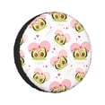 thumbnail image 1 of Kll Avocado Lovers Tire Cover,Universal Wheel Tire Cover For Trailer, Rv, Suv, Truck,Camper And Many Vehicle,(17 Inch), 1 of 7