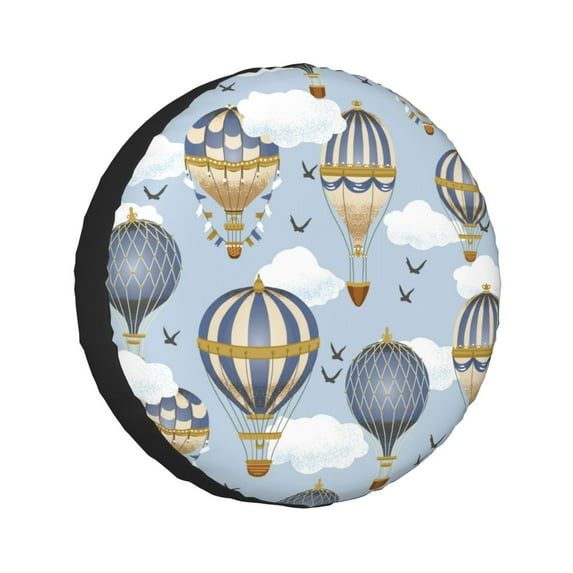 Kll Balloon Vintage Tire Cover,Universal Wheel Tire Cover For Trailer, Rv, Suv, Truck,Camper And Many Vehicle,(14 Inch)