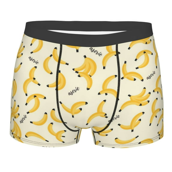 Kll Banana Men'S Cotton Boxer Briefs Underwear-X-Large