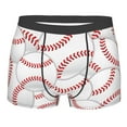 thumbnail image 1 of Kll Baseballs Men'S Cotton Boxer Briefs Underwear-X-Large, 1 of 9