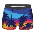 thumbnail image 1 of Kll Beach With Palm Trees Men'S Cotton Boxer Briefs Underwear-Small, 1 of 9