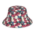 thumbnail image 1 of Kll Beautiful Flower Bucket Hat for Women Men Packable Travel Beach Sun Hat Outdoor Rave Accessories Reflective Fisherman Cap, 1 of 6