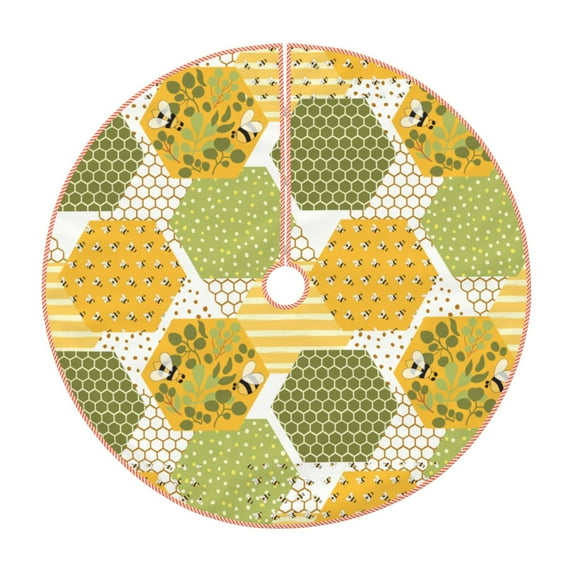 Kll Bee Honey Christmas Tree Skirt 36",Party Decorations Farmhouse For Christmas Decorations Holiday Party