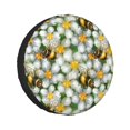 thumbnail image 1 of Kll Bees And Flower Tire Cover,Universal Wheel Tire Cover For Trailer, Rv, Suv, Truck,Camper And Many Vehicle,(16 Inch), 1 of 7