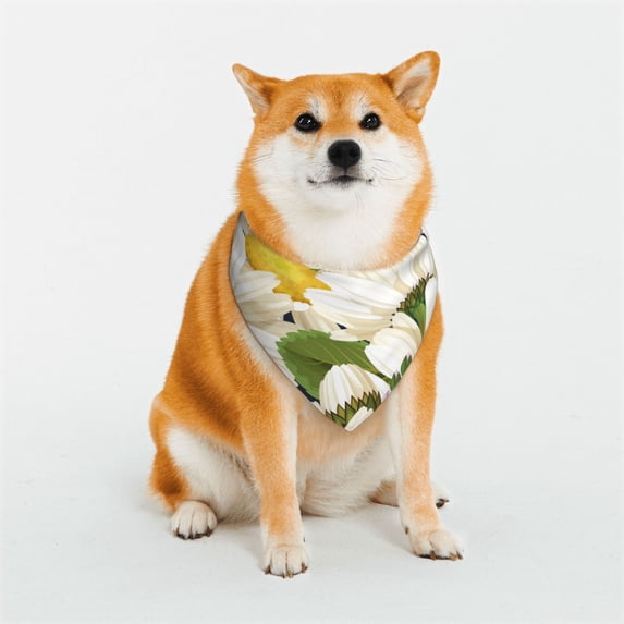 Kll Bees Collecting Nectar Dog Bandanas,Triangle Reversible Pet Scarf For Small Medium Large And Extra Large Dogs-Small