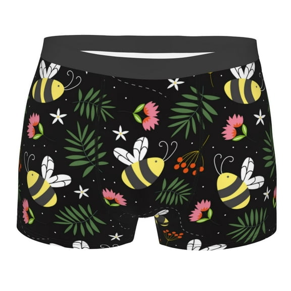 Kll Bees Men'S Cotton Boxer Briefs Underwear-Xx-Large