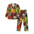 thumbnail image 1 of Kll Begetable Sleepwear Mens Flannel Pajamas,Long Cotton Pj Set, 1 of 9