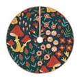 thumbnail image 1 of Kll Berries And Flowers Christmas Tree Skirt 48",Party Decorations Farmhouse For Christmas Decorations Holiday Party, 1 of 8