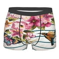 thumbnail image 1 of Kll Bird And Floral Men'S Cotton Boxer Briefs Underwear-Large, 1 of 9