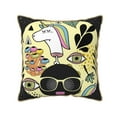 thumbnail image 1 of Kll Black Head African Woman Decorative Throw Pillow Covers Velvet Soft For Couch Sofa Bedroom Living Room Outdoor -16"X16", 1 of 8