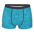 thumbnail image 1 of Kll Blue Glitter Men'S Cotton Boxer Briefs Underwear-Xx-Large, 1 of 9