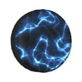 thumbnail image 1 of Kll Blue Lightning Tire Cover,Universal Wheel Tire Cover For Trailer, Rv, Suv, Truck,Camper And Many Vehicle,(15 Inch), 1 of 7