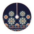 thumbnail image 1 of Kll Blue Mandala Christmas Tree Skirt 48",Party Decorations Farmhouse For Christmas Decorations Holiday Party, 1 of 8