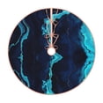 thumbnail image 1 of Kll Blue Marble And Gold Christmas Tree Skirt 48",Party Decorations Farmhouse For Christmas Decorations Holiday Party, 1 of 8