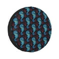 thumbnail image 1 of Kll Blue Seahorse Tire Cover,Universal Wheel Tire Cover For Trailer, Rv, Suv, Truck,Camper And Many Vehicle,(16 Inch), 1 of 8