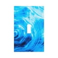 thumbnail image 1 of Kll Blue Shell Wall Plate,Gloss Finish,Standard Size 1 - 5" X 3", Polycarbonate Thermoplastic,Electric Receptacle Plug Covers, 1 of 8