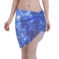 thumbnail image 1 of Kll Blurred Star Snow Christmas Print Women'S Sarong Coverups Short Bathing Suit Wrap Skirt Beach Wrap Swimsuit Cover Ups, 1 of 7