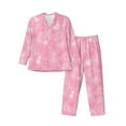 thumbnail image 1 of Kll Breast Cancer Awareness Sleepwear Mens Flannel Pajamas,Long Cotton Pj Set, 1 of 9