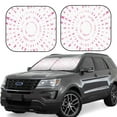 thumbnail image 1 of Kll Breast Cancer Awareness Windshield Sun Shade 2-Piece Foldable Car Front Window Sunshade For Most Sedans Suv Truck- Small, 1 of 7