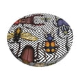 thumbnail image 1 of Kll Bright Insects Round Bar Chair Cushion Cover 14 Inch,Bar Stool Protector With Elastic, Soft Washable, 1 of 7