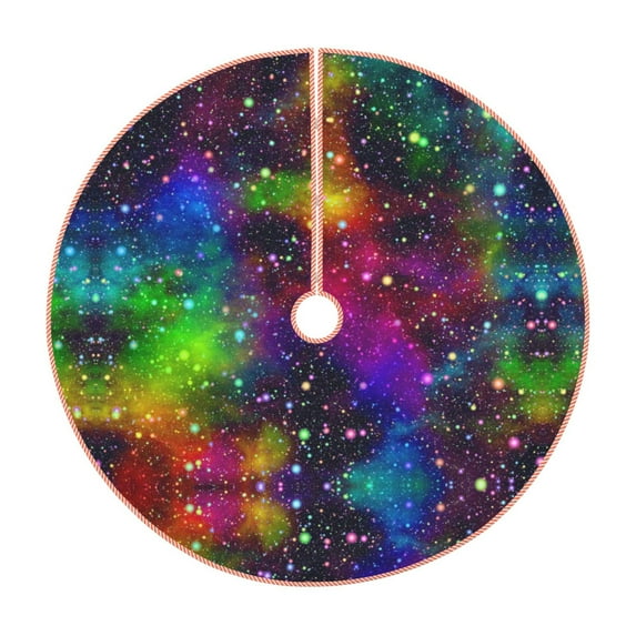 Kll Bright Universe Christmas Tree Skirt 30",Party Decorations Farmhouse For Christmas Decorations Holiday Party