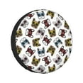 thumbnail image 1 of Kll Bulldog Sunglasses Face Tire Cover,Universal Wheel Tire Cover For Trailer, Rv, Suv, Truck,Camper And Many Vehicle,(14 Inch), 1 of 8