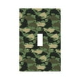 thumbnail image 1 of Kll Camouflage Shark Wall Plate,Gloss Finish,Standard Size 1 - 5" X 3", Polycarbonate Thermoplastic,Electric Receptacle Plug Covers, 1 of 8