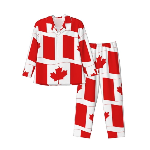 Kll Canada Sleepwear Mens Flannel Pajamas,Long Cotton Pj Set