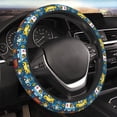 thumbnail image 1 of Kll Car Steering Wheel Cover, Universal 15 Inch, Soft Elastic And Comfortable,Car Accessories Decorations-Vehicles Cartoon With Funny Drivers, 1 of 7