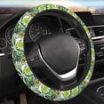 thumbnail image 1 of Kll Car Steering Wheel Cover, Universal 15 Inch, Soft Elastic And Comfortable,Car Accessories Decorations-Watercolor Green Tropical, 1 of 7
