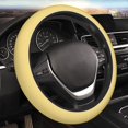 thumbnail image 1 of Kll Car Steering Wheel Cover, Universal 15 Inch, Soft Elastic And Comfortable,Car Accessories Decorations-Yellow Gingham, 1 of 7