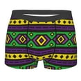 thumbnail image 1 of Kll Carnival Mardi Gras Men'S Cotton Boxer Briefs Underwear-X-Large, 1 of 9