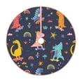 thumbnail image 1 of Kll Cartoon Dinosaur Christmas Tree Skirt 30",Party Decorations Farmhouse For Christmas Decorations Holiday Party, 1 of 8