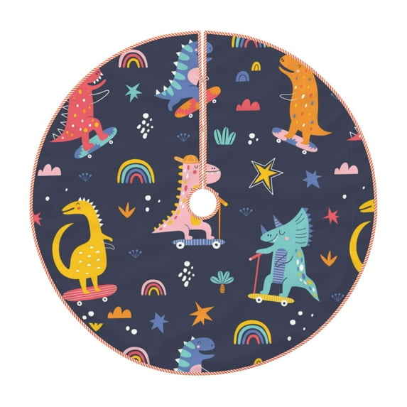 Kll Cartoon Dinosaur Christmas Tree Skirt 30",Party Decorations Farmhouse For Christmas Decorations Holiday Party