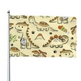 thumbnail image 1 of Kll Cartoon Dinosaurs Flag 4x6 Ft Parade Party Flag Outdoor Flag Decorative Flag Banner Flags Garden Flag Home House Flags, 1 of 7