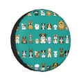 thumbnail image 1 of Kll Cartoon Dogs Tire Cover,Universal Wheel Tire Cover For Trailer, Rv, Suv, Truck,Camper And Many Vehicle,(14 Inch), 1 of 7