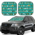 thumbnail image 1 of Kll Cartoon Dogs Windshield Sun Shade 2-Piece Foldable Car Front Window Sunshade For Most Sedans Suv Truck- Small, 1 of 7