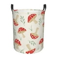 thumbnail image 1 of Kll Cartoon Flat Mushrooms Waterproof Foldable Laundry Hamper Bucket With Handles For Storage Bin,Kids Room,Home Organizer (Small), 1 of 8
