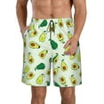 thumbnail image 1 of Kll Cartoon Fruit Men'S Casual Summer Beach Shorts Hawaiian Shorts With Pockets-Medium, 1 of 9